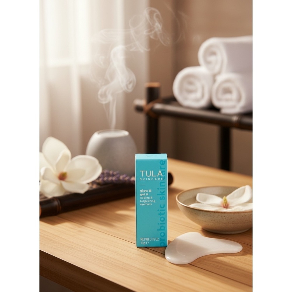 TULA Glow & Get It Cooling Brightening Eye Balm Stick Full Size 0.35oz NEW